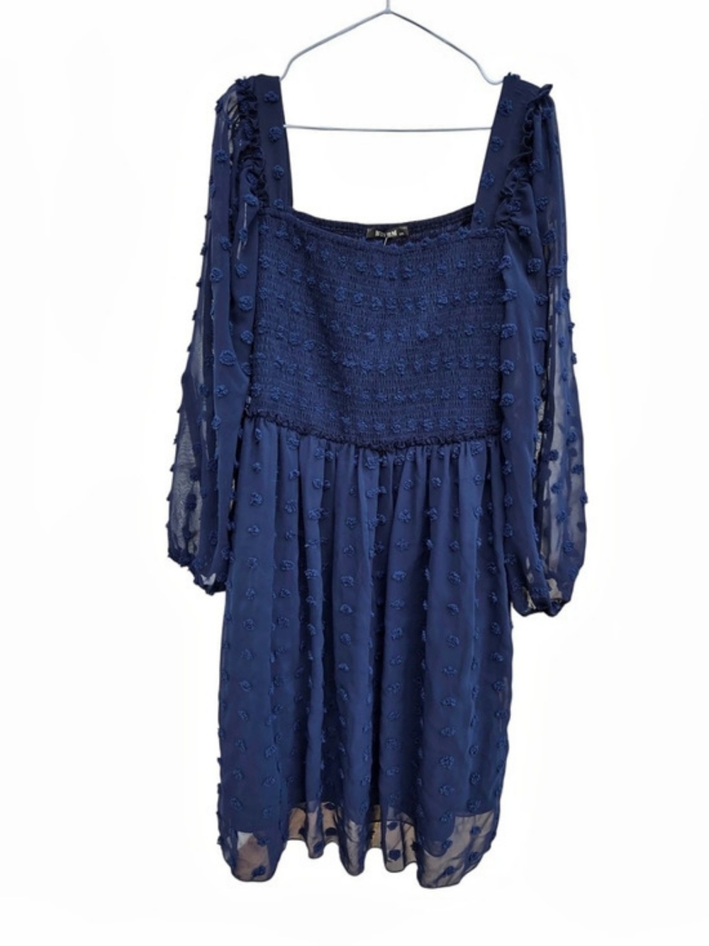 BTFBM Floral Mini Dress in Blue XXL NWT